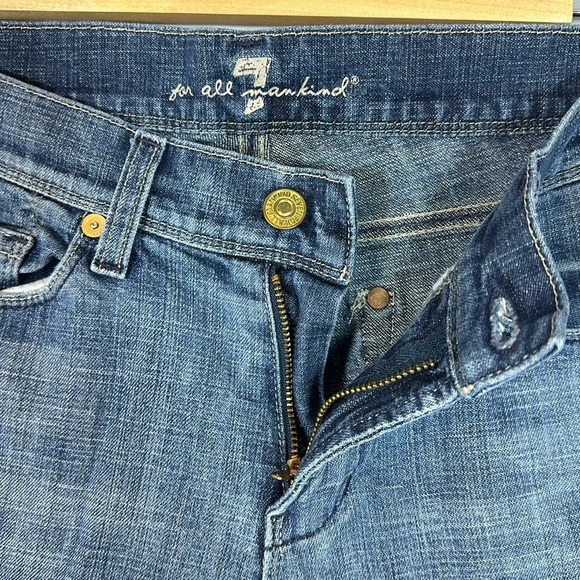 7 For All Mankind Mia Studded Boot Cut Jeans Size 27 - Picture 4 of 7